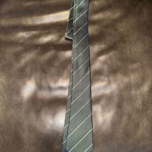 Banana Republic Dark Green Diagonal Striped Tie